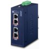 Planet IPOE-270-12V PoE priemyselný injektor, 2x port, 4x 1/2.5/5Gb, 2x 802.3bt 95/180W, DIN, IP30, -40~75°C, 12-56VDC