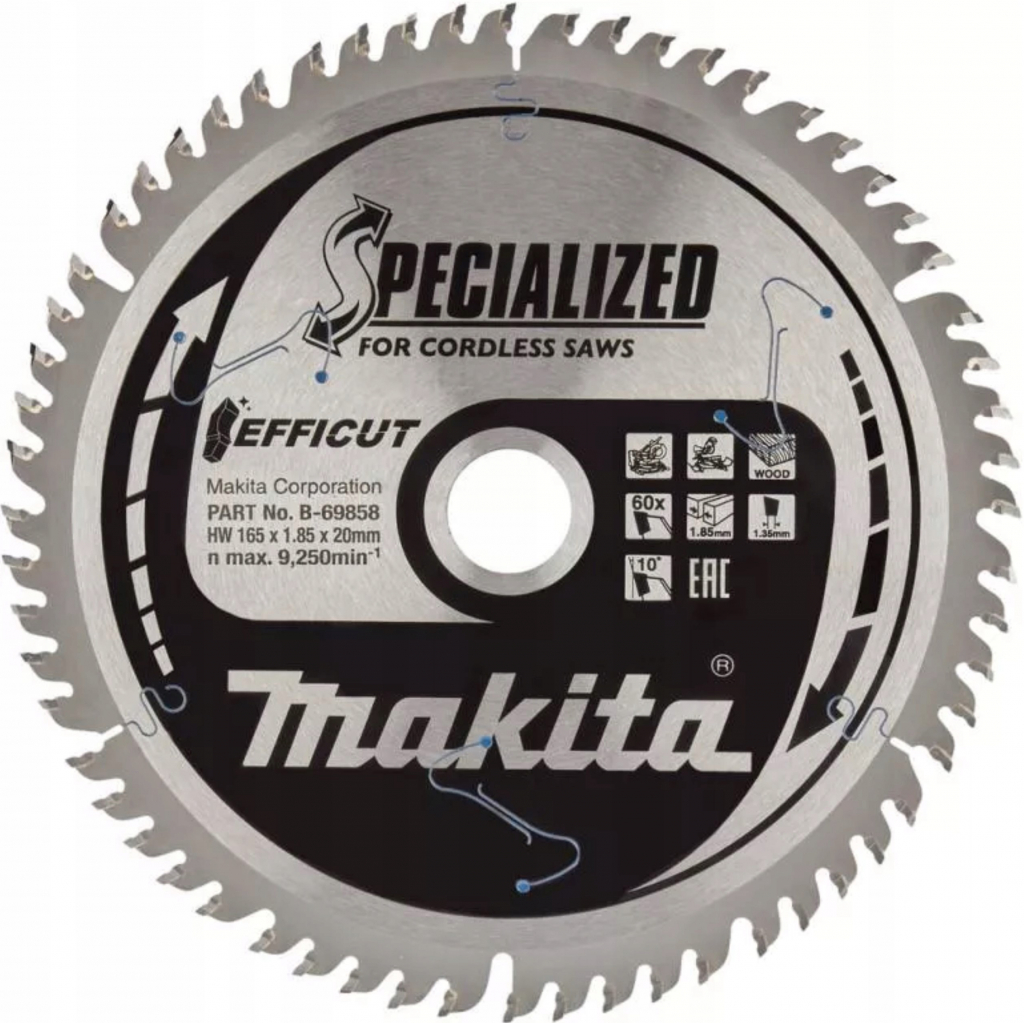 Makita B-09298 Pílový kotúč na drevo ø 165x20mm 48Z