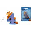 MAKRO - Sviečka číslica 4 Medvedík Pú