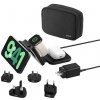Belkin BOOST CHARGE™ PRO Qi2 3v1 Bezdrátová skládací cestovní podložka pro iPhone/Apple Watch/AirPods, černá + adaptéry WIZ024hqBK