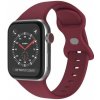 AppleKing silikónový remienok s motýlikovou prackou pre Apple Watch 42mm / 41mm / 40mm / 38mm - vínový - možnosť vrátiť tovar ZADARMO do 30tich dní