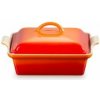 Le Creuset Zapekacia misa s pokrievkou 23x23cm/2,4l -oranžová