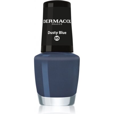 Dermacol Mini lak na nechty odtieň 05 Dusty Blue 5 ml