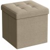 VASAGLE taburetka 30x30x30 LSF028K01 v hnedej farbe