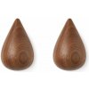 Normann Copenhagen Vešiaky Dropit Large, walnut