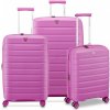 Cestovné kufre set 3ks Roncato B-FLYING S,M,L 224 L ružová