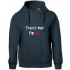 Trust me I´m Bc. / Ver mi som Bc. - Oversized mikina dámská Moon - kratšia + širšia - S ( Tmavomodrá (takmer čierna) )