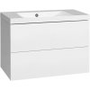 EBS KUBA Skrinka + umývadlo 81 cm, biela lesklá 1 set