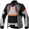 bunda HALO DRYSTAR ALPINESTARS svetlo sivá/tmavosivá/čierna/červená fluo 2025 Veľkosť: L, Veľkost: L