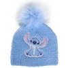 Zimní čepice Disney Stitch modrá s bambulí