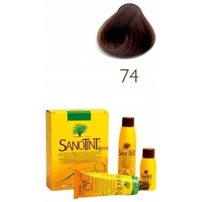 Sanotint Sensitive 74 Light Brown farba na vlasy na báze rastlinných extraktov a vitamínov 125 ml