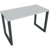 Hobis Pracovný stôl UNI O, 120x75,5x60 cm, sivá/čierna