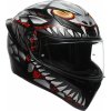 Prilba AGV K1 S Lyzard Matt Black Grey Red Veľkosť: M (57-58 cm)