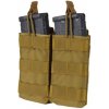 Condor Outdoor Molle dvojitá na zásobníky 2xM4 otvorená coyote