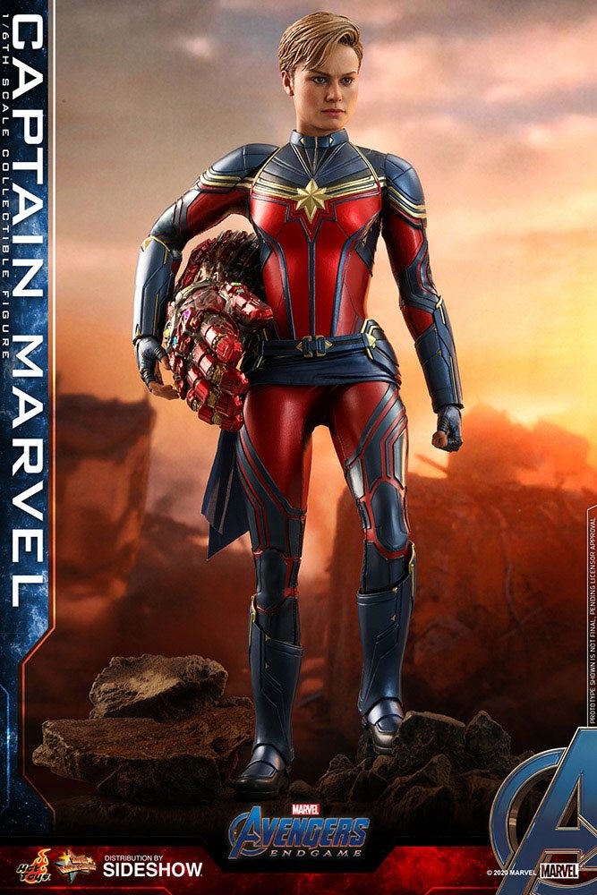 Hot Toys Avengers Endgame Movie Masterpiece Series PVC 1/6 Captain Marvel 29 cm