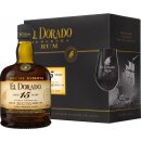 El Dorado 15y 43% 0,7 l (dárčekové balenie 2 poháre)