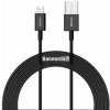 Dátový kábel Baseus CALYS-C01 Superior Fast Charging USB to Lightning 2.4A 2m Black