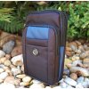 Pánska čierno modrá taška na opasok crossbody