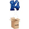 HeliumKing Balónový box - Narodeninové číslo 14 modré 86 cm