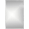 Zrkadlo do kúpeľne 65x100 cm strieborné