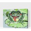 Vymalujsisam.sk Maľovanie podľa čísiel - Žaba s červenými líčkami Veľkosť: 40x50cm, Rám: Na kartónovej doske
