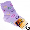 Loana Dojčenské ponožky s aloe vera veľ. 15/17 Fialové guličky