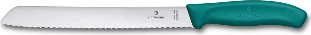 Victorinox 6.8634.21C1B nôž na chlieb a pečivo 21 cm zúbkovaná čepeľ, zelený