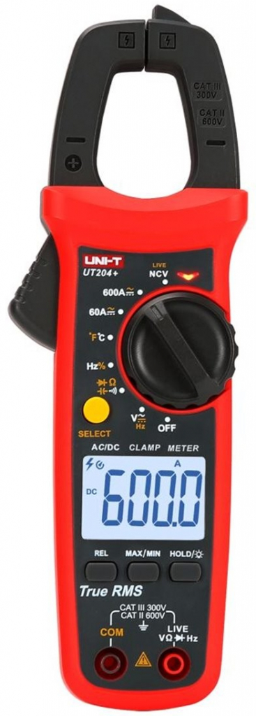 UNI-T digitálny detektor multimeter merací prístroj UT204+, kliešťový MIE0403