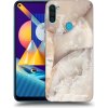 Picasee silikónový prehľadný obal pre Samsung Galaxy M11 - Cream marble