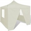 vidaXL Krémový skladací párty stan so 4 stenami 3 x 3 m 41464