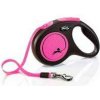 Flexi New Neon M pásek 5 m, max.25 kg, růžová