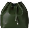 Dámska kožená kabelka - vrece zelená Wojewodzic 31722/2E/LY11, Doprava zadarmo