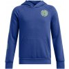 Chlapčenská mikina Under Armour, RIVAL FLEECE SPIRALLOGO modrá,svetlo zelená yxl