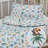Biante Detské bavlnené posteľné obliečky do postieľky Sandra SA-535 Morské zvieratká na svetlo modrom Do postieľky 90x140 a 40x60 cm