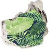 Nálepka 3D diera na stenu samolepiaca Tropické listy 75x75 cm