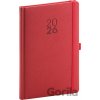 Notique Diamante A5 týždenný 2026 červený
