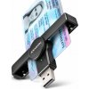 AXAGON CRE-SMPA, USB-A PocketReader čítačka kontaktných kariet ID card (eID klient) CRE-SMPA
