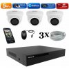 Amiko IP 3 kamerový set, Manual Zoom, 5Mpix, Dome (1505K3) (Amiko)