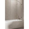 New Trendy EXK-3522 AVEXA GUNMETAL BRUSHED vaňová zástena 100 cm, pravá, 100 x 150 cm, gunmetal brushed