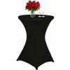 Obrus ​​na cateringový stôl čierny 80 cm