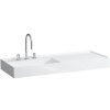LAUFEN Kartell asymetrické umývadlo do nábytku s odkladacou plochou vpravo, s tromi otvormi, bez prepadu, 1200 x 460 mm, biela, H8133320001581