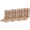 Doppler CLASSIC 9017 - set 4 ks polstrov na kreslo s nízkym operadlom Doppler