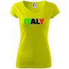 Italy Nápis - Dámske tričko Pure - L ( Limetková )