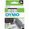 Samolepiaca páska Dymo D1 9 mm číra/čierna