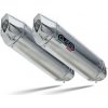Dvojitá koncovka výfuku Slip-on GPR FURORE-X INOX S.46.FXSC Matná černá zahrnuje odnímatelné dB killery a spojovací svody