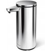 Simplehuman bezdotykový dávkovač mydla – 266 ml lesklá nerezová oceľ dobíjací ST1092