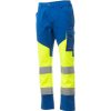 Payper WORKING SUMMER Reflexné nohavice S, Fluorescent yellow-Royal blue
