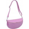 NovaKabelka.sk Reni Grande Flamingo kožená talianska crossbody kabelka ružová