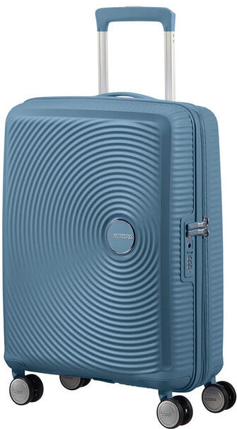 American Tourister Soundbox Spinner modrá 36 l