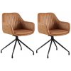 Design-Shop Welby Vintage svetlohnedá 2 ks